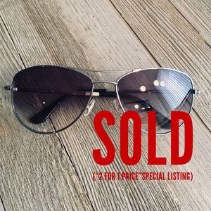 Kate Spade - Silver Aviator Sunglasses